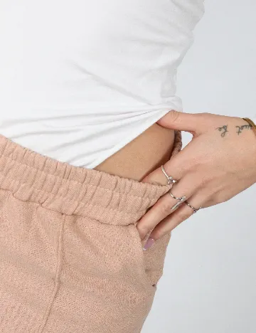 Body Bershka, alb Alb