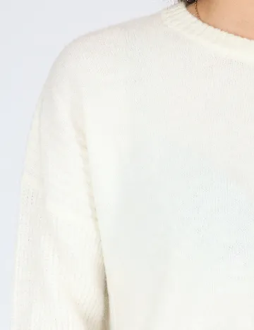 Bluza Oversize Bershka, alb