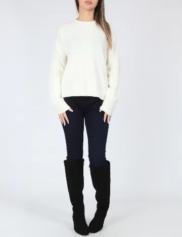 Bluza Oversize Bershka, alb