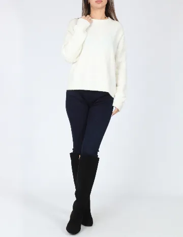 Bluza Oversize Bershka, alb