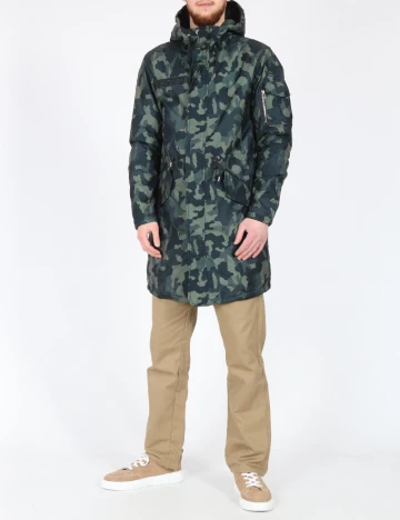 Geaca Pull&Bear, army Verde