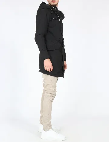 Geaca Pull&Bear, negru Negru