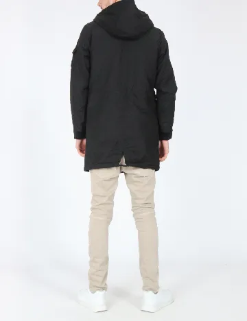 Geaca Pull&Bear, negru Negru