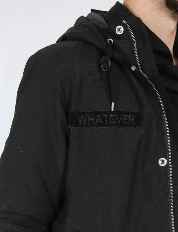 Geaca Pull&Bear, negru Negru