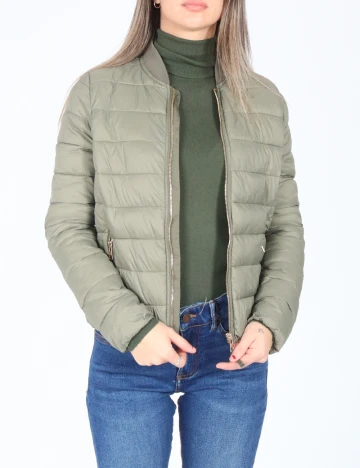 Geaca Bershka, verde Verde