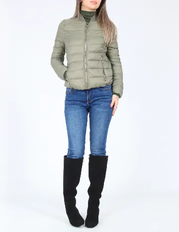 Geaca Bershka, verde Verde