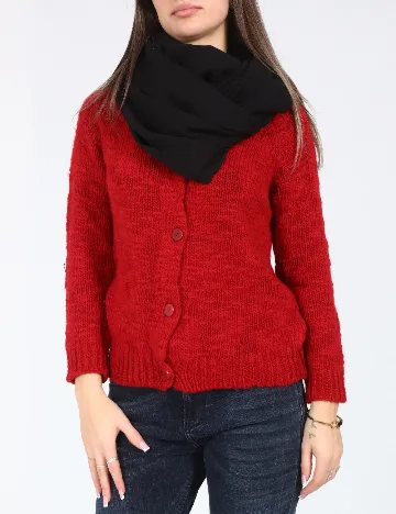 Esarfa circulara Bershka, negru Negru