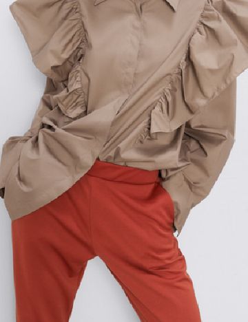 Pantaloni Zara, caramiziu