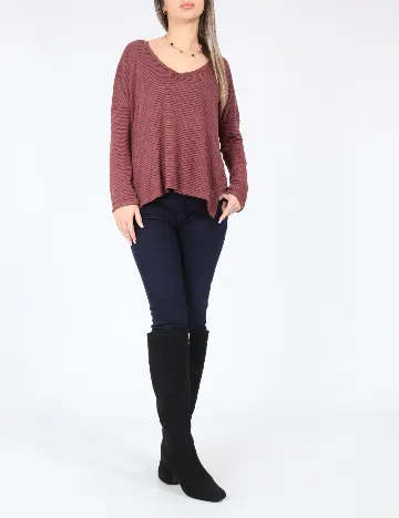 Bluza Oversize Zara, roz pudra inchis/bleumarin Roz