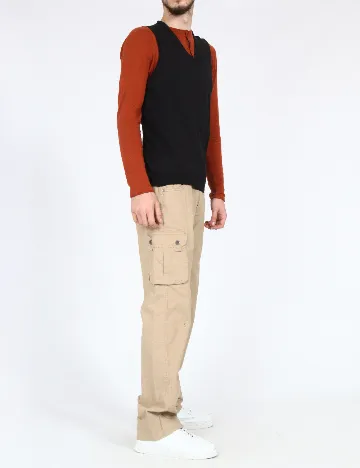 Pantaloni Zara, maro deschis