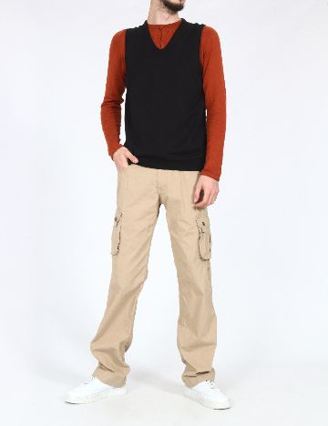 Pantaloni Zara, maro deschis