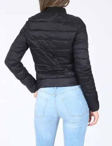 Geaca Bershka, negru Negru