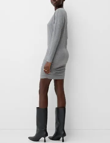 Rochie scurta Bershka, gri