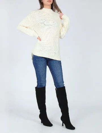 Pulover Zara, ecru