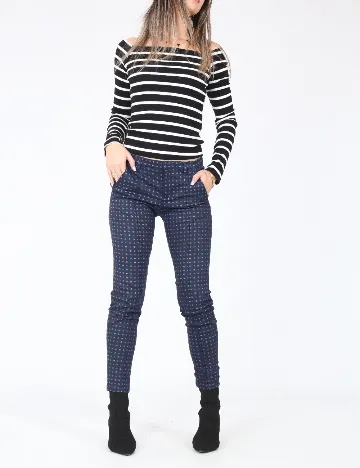 Pantaloni Pull&Bear, bleumarin