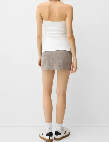 Fusta pantalon Bershka, gri