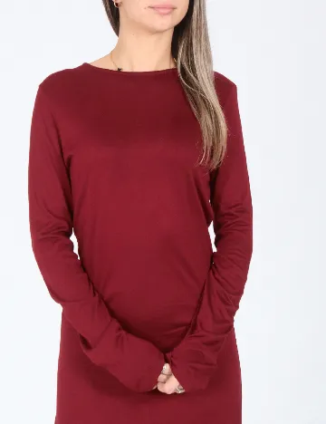 Rochie medie Zara, visiniu Rosu