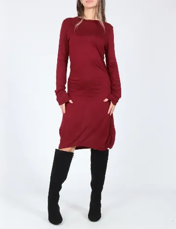 Rochie medie Zara, visiniu Rosu