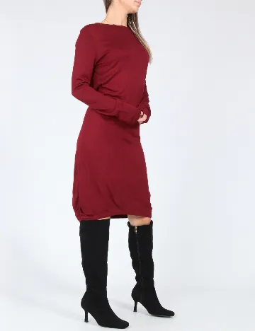 Rochie medie Zara, visiniu Rosu