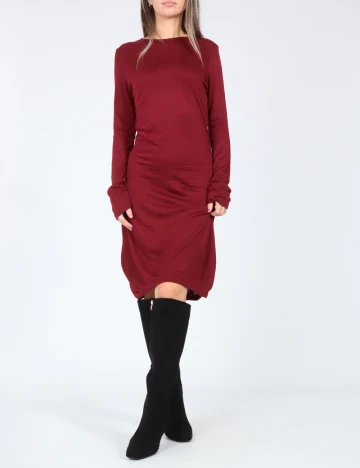 Rochie medie Zara, visiniu Rosu