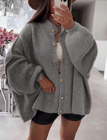 Cardigan Oversize SHEIN, gri