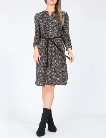 Rochie scurta Zara, negru/ecru