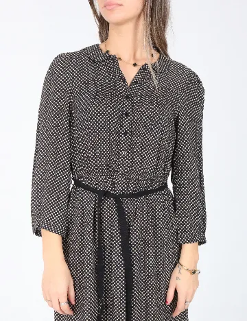 Rochie scurta Zara, negru/ecru