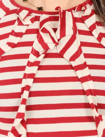 Bluza Zara, rosu/crem