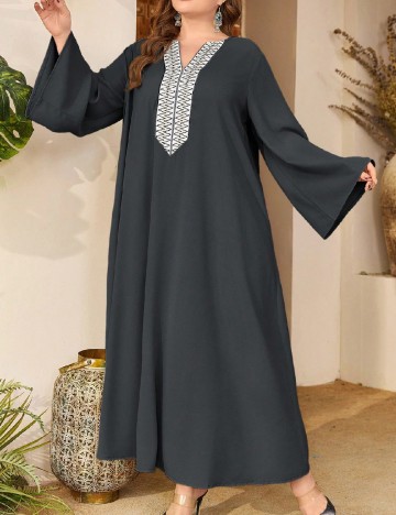 Rochie lunga SHEIN CURVE, gri