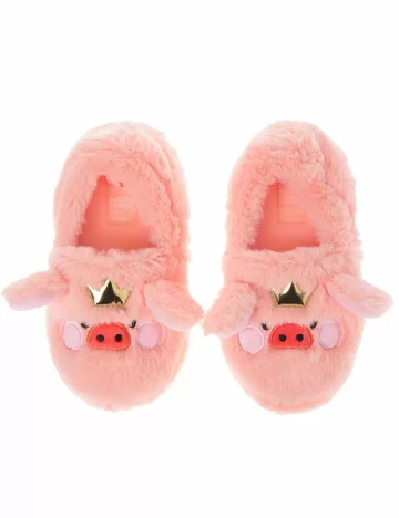 Papuci de Casa Cool Club, roz Roz