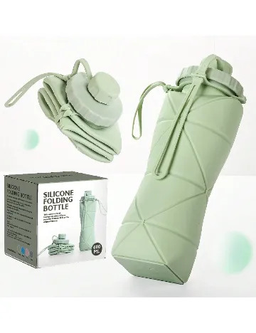 Sticla pliabila din silicon SHEIN, verde