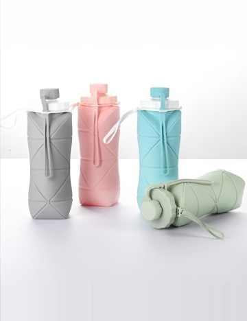 Sticla pliabila din silicon SHEIN, turcoaz