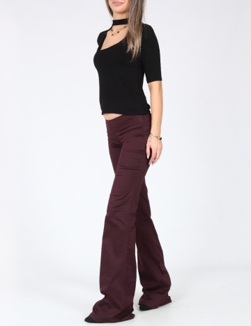 Pantaloni Bershka, pruna