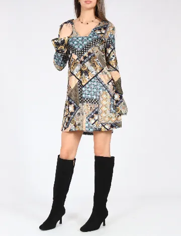 Rochie scurta Zara, mix culori