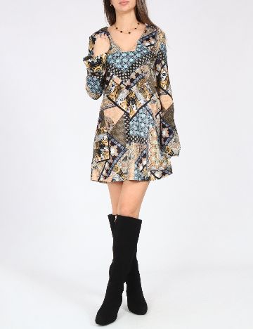 Rochie scurta Zara, mix culori