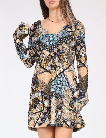 Rochie scurta Zara, mix culori