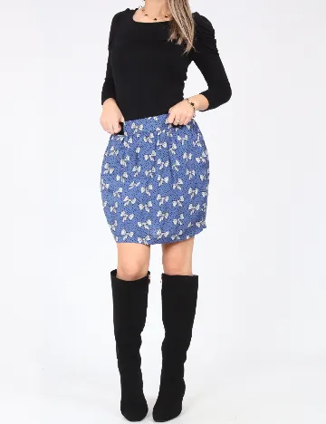 Rochie scurta Zara, negru/albastru