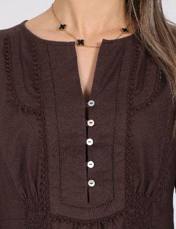 Rochie scurta Zara, maro