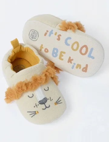 Papuci de Casa Cool Club, crem Crem