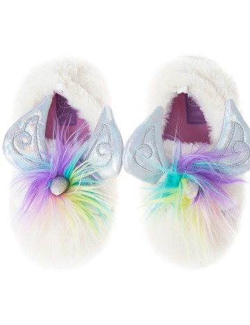 Papuci de Casa Cool Club, alb