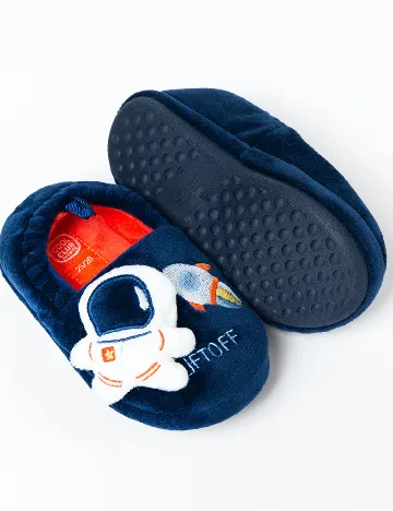 Papuci de Casa Cool Club, bleumarin Albastru