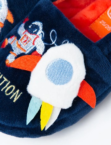 Papuci de Casa Cool Club, bleumarin