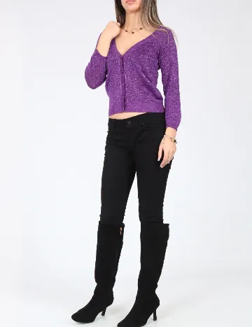 Cardigan Bershka, mov Mov