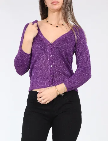 Cardigan Bershka, mov Mov