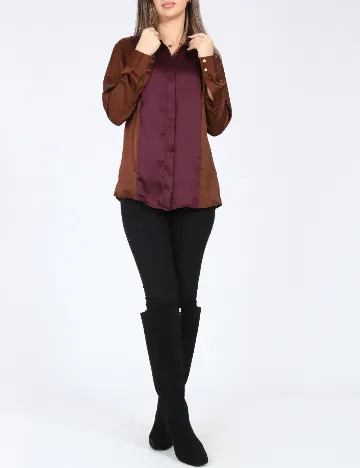 Camasa Zara, visiniu/maro Maro