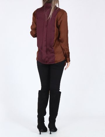 Camasa Zara, visiniu/maro
