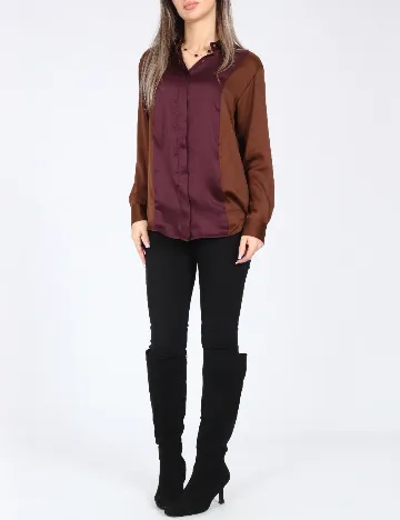 Camasa Zara, visiniu/maro Maro