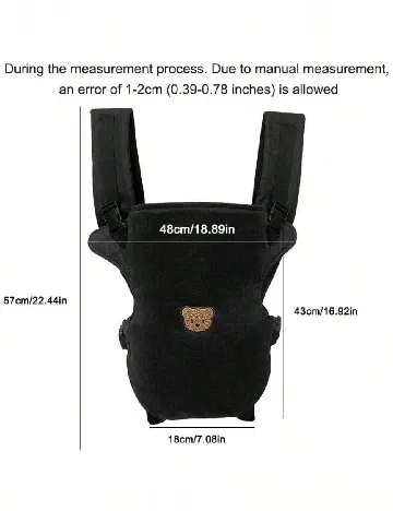 Marsupiu pentru copii SHEIN, negru