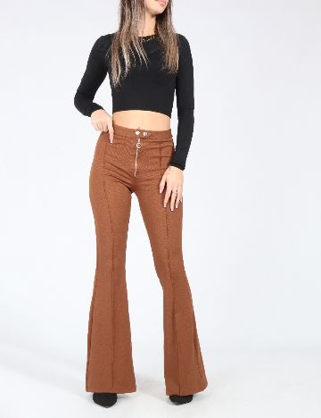 Pantaloni Zara, maro