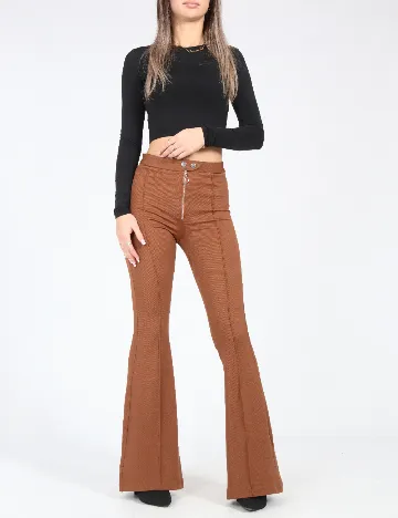 Pantaloni Zara, maro